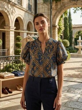 ALDEN ADAIR Gorgeous Luxurious Blouse